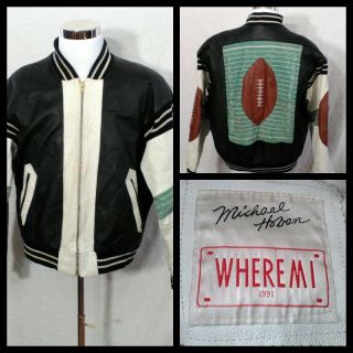 Where M I Michael Hoban Vintage Leather Jacket Men 