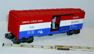 Lionel United States Mail Animated Reefer Box Car 6 - 9301