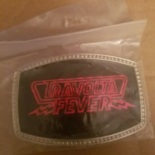 Nos Vintage 1970s Travolta Fever Commemorative Belt Buckle