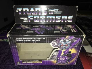 Transformers G1 Astrotrain Triple Changer Decepticon - Box Only (100)