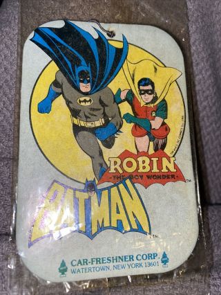 Dc Comic Vintage 1966 Batman & Robin Air Car Freshener