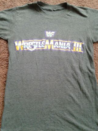 Wrestlemania 3 T Shirt 1987 Wwf 1980s