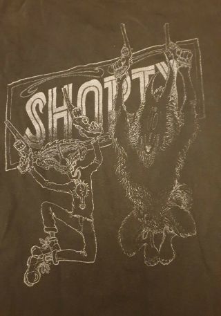 Shorty Vintage Early 1992 Shirt Jesus Lizard T&g Amrep Shellac Albini