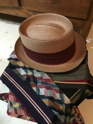 Vintage ? Cavanagh Hat Plus Extra Hat Bands 7 1/4 “ Box