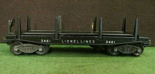 Lionel Pw 3461 Black Automatic Lumber Car