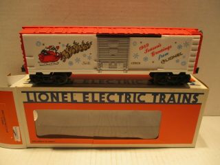 Lionel Train 6 - 19908 1989 Christmas Box Car O - Gauge