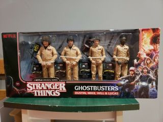 Mcfarlane Ghostbusters Stranger Things Set Of Four Figures,  Misb