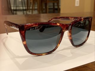 ‘very Rare’ Maui Jim Sunglasses Mj197 Tortoise Frame W/ Lens,  Soft Cases