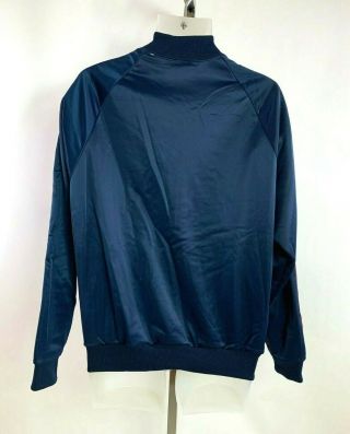 Vintage 80 ' s Adidas Men ' s Blue Track Jacket with Red Stripe ATP Keyrolan Size L 3