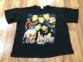 Large - Vtg Nsync Boy Band Rap Tee T - Shirt