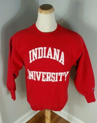 Vintage 80s Iu Indiana University Bobby Knight Era Sweatshirt Xl Basketball
