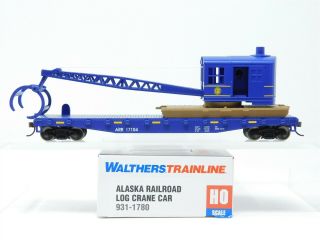 Ho Scale Walthers Trainline 931 - 1780 Arr Alaska Railroad Log Crane Car 17104