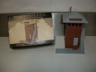 Vintage Plasticville Switch Tower With Box Complete
