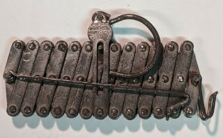Antique Folding Travel Vintage Vest Pocket Metal Hanger,  German Patent