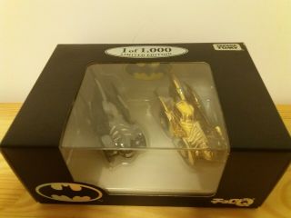 Takara Tomy Gold & Black Batmobiles Limited Edition 1/1000 Ultra Rare To Find