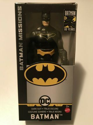 Batman Dark Mattel Dc Action Figure Batman Missions - Batman Dark Suit