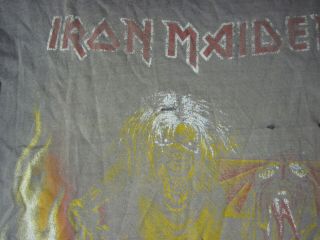 Vintage Iron Maiden Concert T - Shirt 1983? Germany? Xl Eddy Fuzzy Recall