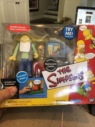 Playmates The Simpsons Wos Interactive Playset - Retirement Castle - Mib