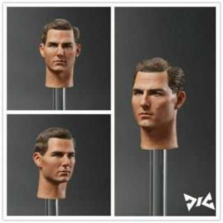 1/6 Tom Cruise Head Sculpt Dj_custom Djc001 Male Head Carved Fit 12  Figure Toy