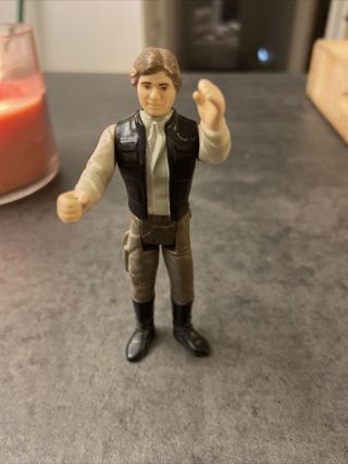 Vintage 1984 Kenner Star Wars Han Solo Endor Action Figure Return Of The Jedi