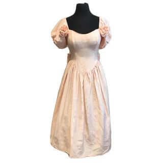 Vintage ' 80 ' s Gunne Sax Dress Jessica McClintock Pastel Pink Dress Size 5/6 3