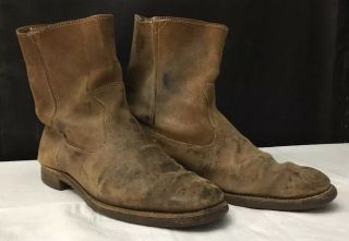 Vintage Sears Roebuck Wearmaster Leather Boots Size 11 Mens