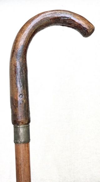 Vintage Antique 1800’ Irish Blackthorn Shillelagh Handle Walking Stick Cane Old