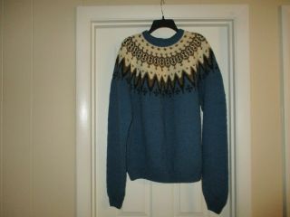 Saga Knit Vintage 100 Norwegian Virgin Wool Sweater Men’s/women’s? - L Or Xl?