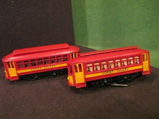 (2) Ho Scale Trolley Cars Lettered For " Coney Island " Non Running