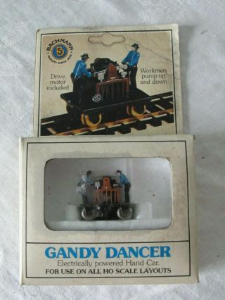 Vintage Bachmann Gandy Dancer Engine Hand Car Ho Scale No.  1320