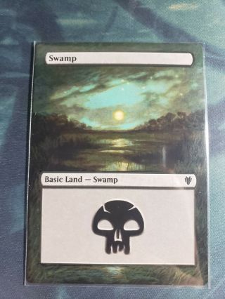 Swamp - Basic Land - Mtg - Magic The Gathering Custom Altered Art - Extended
