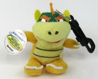Bd&a Nintendo Collectibles Bowser 3.  5 " Keychain Beanbag Plush 1997 With Tags