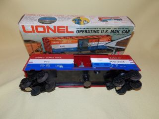 Near O Gauge Lionel Us Mail Automated Box Car 6 9301 Box
