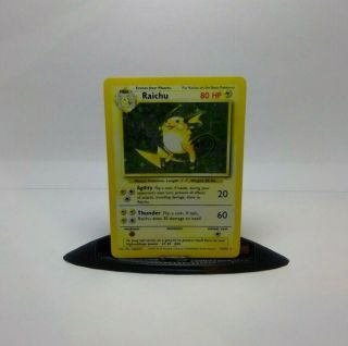 Pokemon Tcg Raichu 14/102 Base Set Holo Rare Card - Wotc