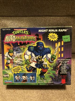 Night Ninja Raph Figure Only Teenage Mutant Ninja Turtles 1993 Auto Mutations