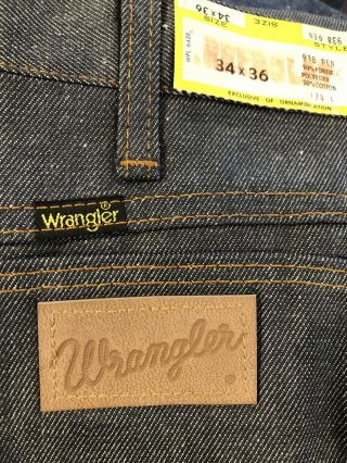 Wrangler Vintage Jeans Style 938 Nos Nwt 70’s Poly Cotton Blend