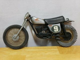 Vtg 1974 Mattel Big Jim Honda Cr250m Elsinore Motorcycle Dirt Bike Parts Or Fix