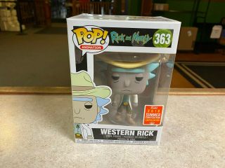 Funko Pop Nib Animation Rick And Morty Sdcc 2018 Summer Western Rick 363