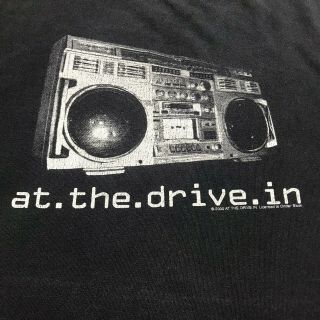 At The Drive In Vintage T Shirt L Large Band Concert Tour Black