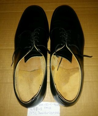 International Shoe Co.  : Black Military Formal Dress Shoes; Size 11 R - - VINTAGE 3