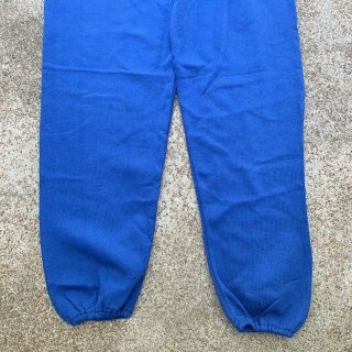 JERZEES - NWT Vtg 80s Royal Blue Athletic Lounge Gym Sweatpants,  Mens XL - 2