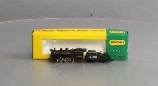 Minitrix 2916 At&sf Steam Locomotive & Tender Ex/box