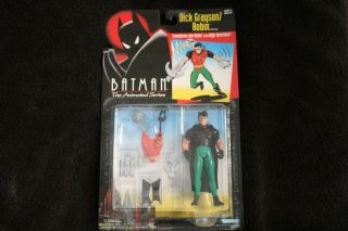 Batman The Animated Series Action Figure: Dick Grayson/robin With Gear (moc)