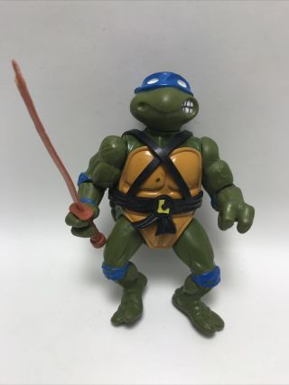 1988 Leonardo Hardhead Ninja Turtles Tmnt Vintage Figure Wwe