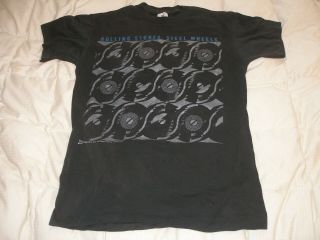 TRUE VINTAGE 1989 ROLLING STONES STEEL WHEELS CONCERT TOUR T - SHIRT Made in USA 2