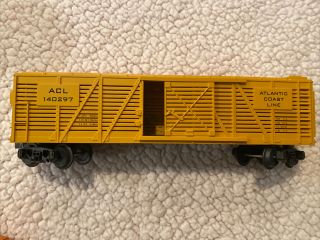 Rail King Mth Mt - 7104 Atlantic Coast Line Stock Car With Other Cars