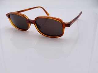 Vintage Donna Karan DK156 367 Brown Oval Sunglasses Frames Japan 3