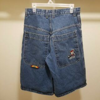 Jynx Jeans Denim Shorts Vintage Mens Size 34 Wide Leg Big Pocket 90s Skater Usa