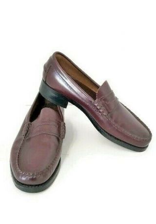 Vintage Dexter 1990s Penny Loafers Mens Size 7d Brown Cordovan Leather Usa Euc