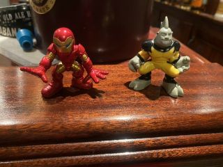 Marvel Hero Squad Very Rare Tiger Shark And Iron Man From Wave 21
